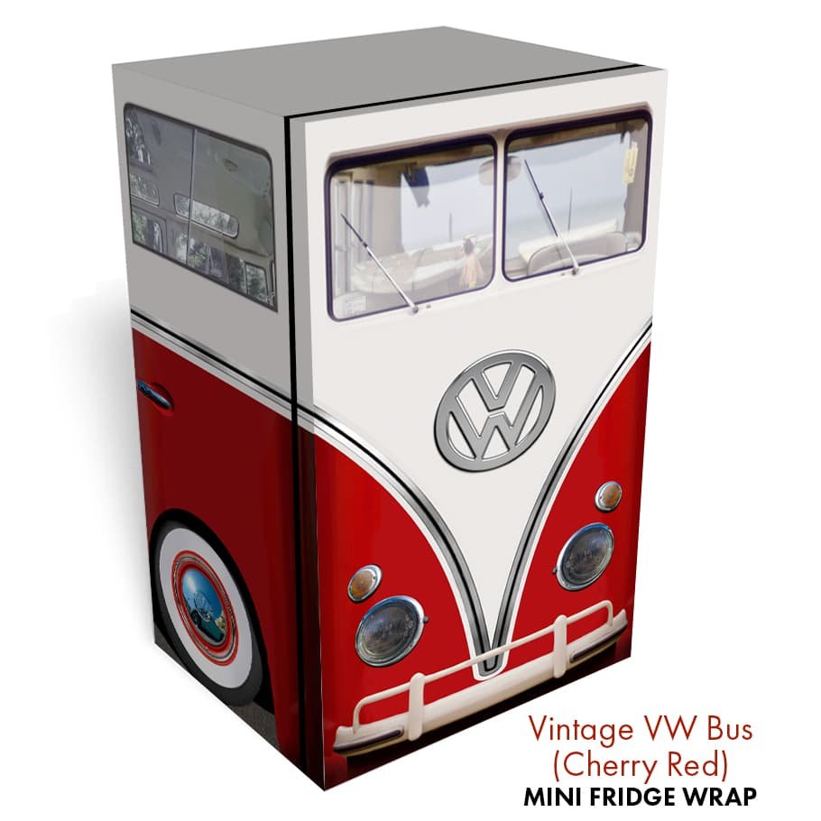 VW Bus Mini Fridge Wrap